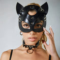 Load image into Gallery viewer, Vegan Leather Cat Mask - Sex Shop Miami
