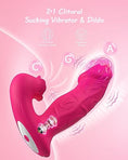 Load image into Gallery viewer, Clitoral suction and G-spot dildo