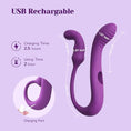 Load image into Gallery viewer, Wizzy transformable vibrator dual-ended play
