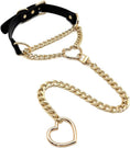Load image into Gallery viewer, Black and gold heart choker