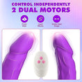 Load image into Gallery viewer, Silicone vibrating dildo lifelike detail