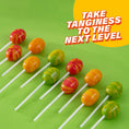 Load image into Gallery viewer, Bon Bon Bum Sour Lollipops Green Apple, Tangy Orange, Cherry (10 Pack)