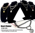 Load image into Gallery viewer, paloli heart choker necklace