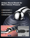 Load image into Gallery viewer, Full view of the dual-ended steel prostate wand