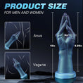 Cargar la imagen en la vista de la galería, Lifelike fist dildo vibrator detail