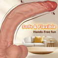Load image into Gallery viewer, Dual density tapered fantasy dildo