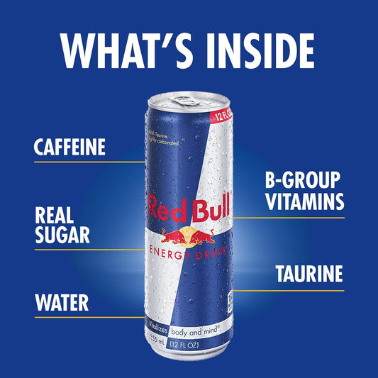 Red Bull Energy Drink, 12 Fl Oz Cans, 4 Pack