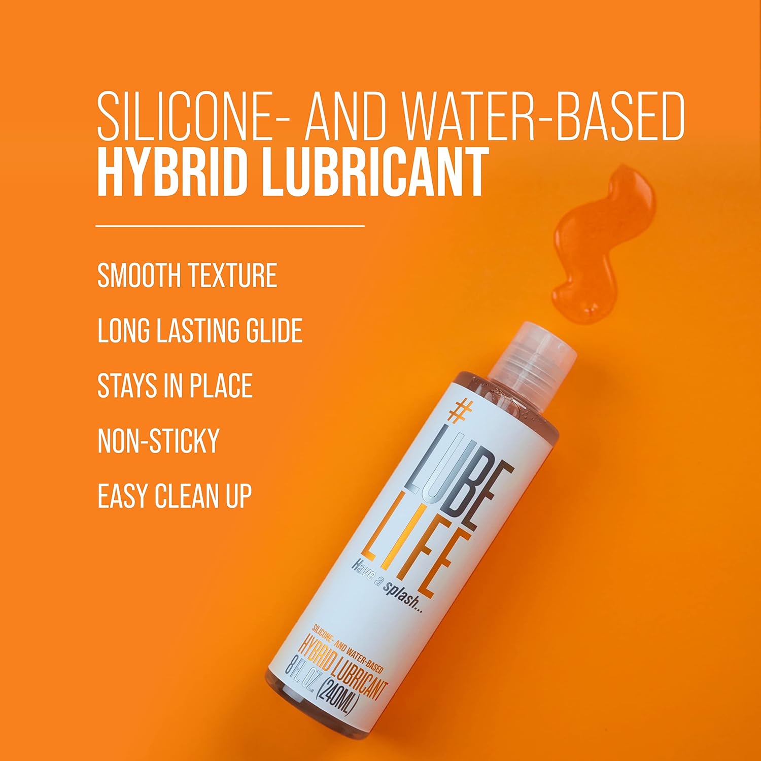 Silicone and Water-Based Hybrid Lubricant 8 Fl Oz - Sex Shop Miami