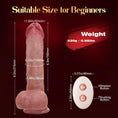 Cargar la imagen en la vista de la galería, Thrusting Dildo Vibrator with Suction Cup – Realistic Sex Toy for Women
