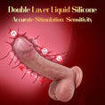 Cargar la imagen en la vista de la galería, Thrusting Dildo Vibrator with Suction Cup – Realistic Sex Toy for Women