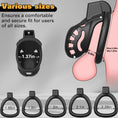 Cargar la imagen en la vista de la galería, Breathable lightweight chastity cage ventilated