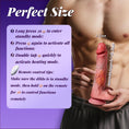 Load image into Gallery viewer, Realistic veined silicone dildo