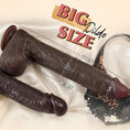 Load image into Gallery viewer, 11 inch big black thrusting dildo G-spot