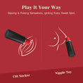 Load image into Gallery viewer, Diagram showing use for clitoral and nipple stimulation