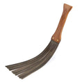 Cargar la imagen en la vista de la galería, Genuine Leather Flogger Whip – Wooden Handle, 21" Tassel Falls, BDSM Spanking Flogger for Couples (Brown)