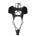 Cargar la imagen en la vista de la galería, Ghost mannequin view of the bodysuit laid out, showing its full shape off the body