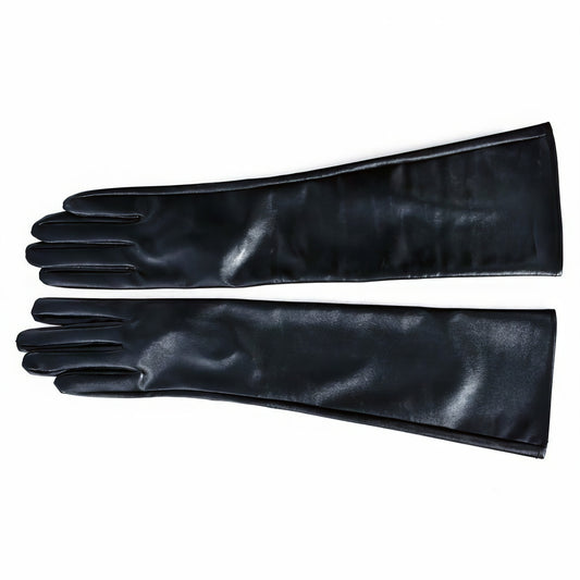 Long Elbow Vegan Leather Gloves