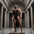 Cargar la imagen en la vista de la galería, Worn standing in a marble colonnade, showing the full length and the high leg