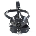 Load image into Gallery viewer, Full harness front on, showing the riveted muzzle panel and the O-ring collar below