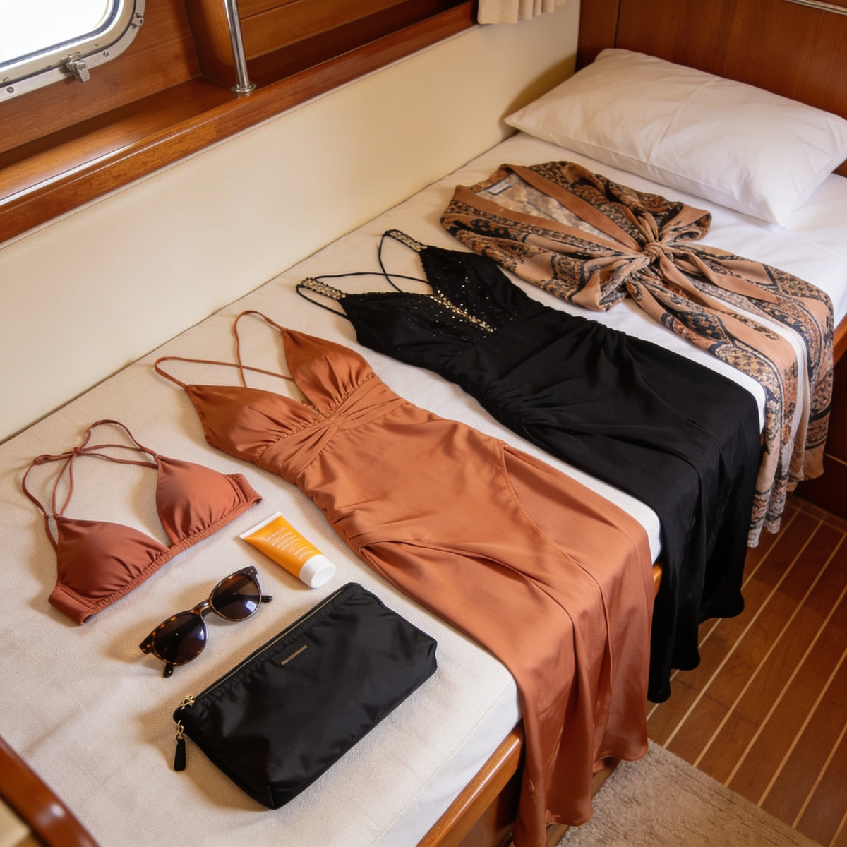 Couple packing for an Icon of the Seas cruise from Miami