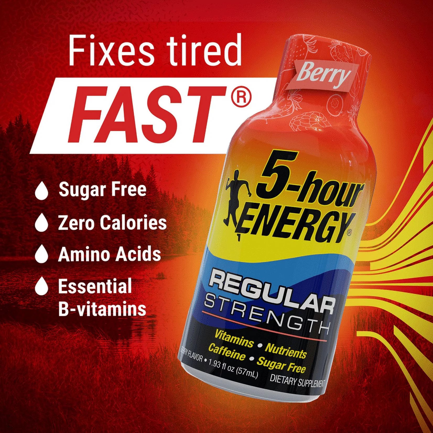 5-hour ENERGY Shot, Regular Strength, Berry 1.93 Ounce