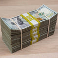 Load image into Gallery viewer, $50,000 Aged Prop Money Bundle – Full Print Realistic $100 Bills, Double-Sided Movie Money (New Series)
