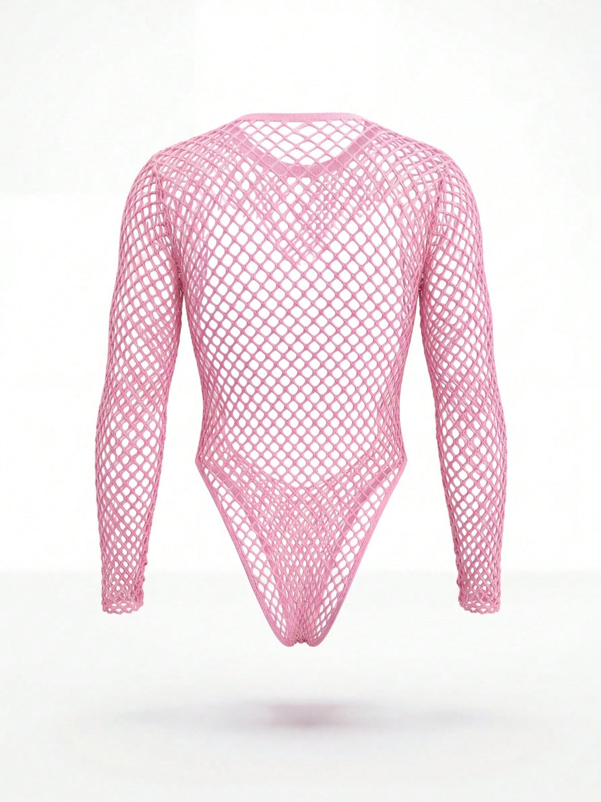 The bodysuit laid flat against white, front