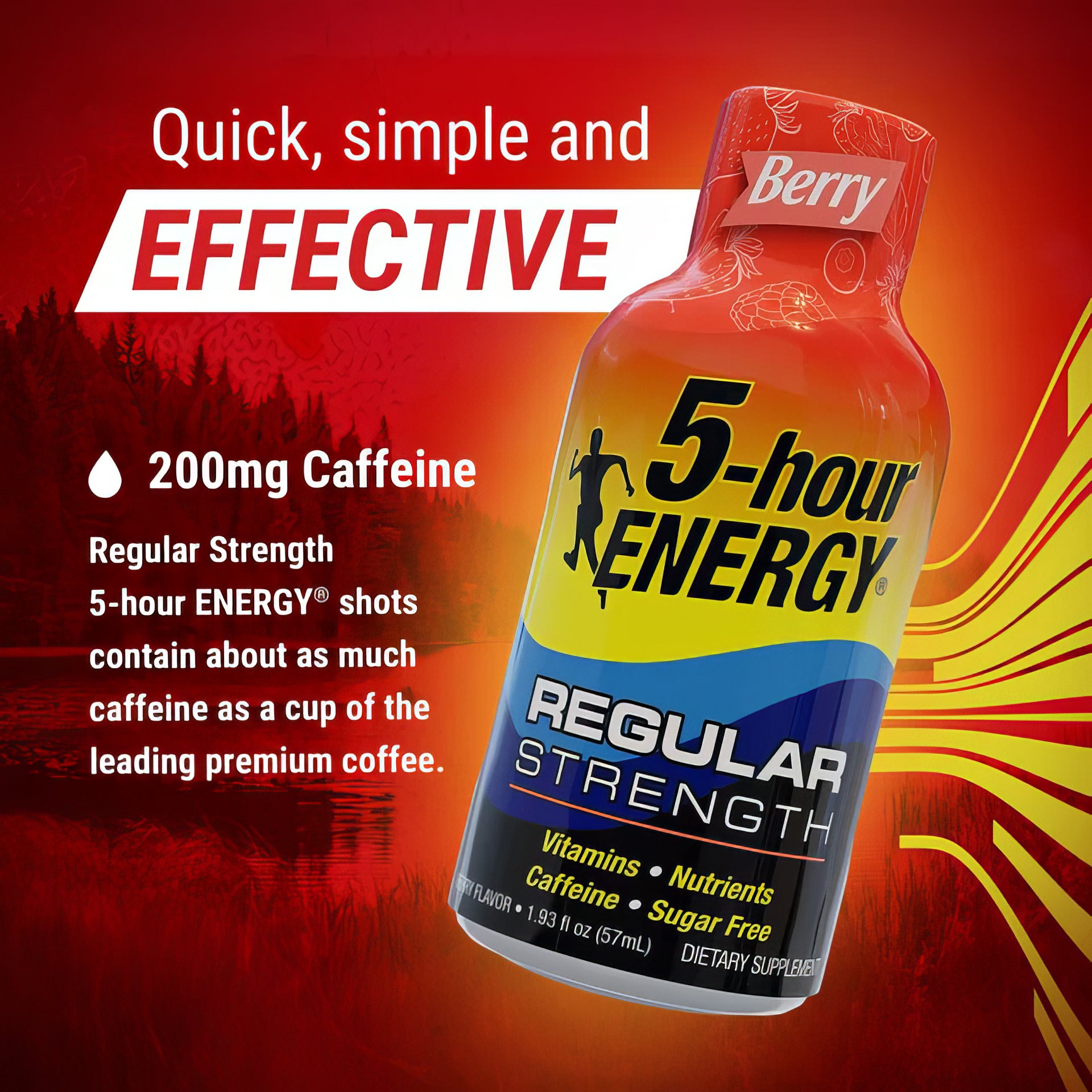 5-hour ENERGY Shot, Regular Strength, Berry 1.93 Ounce