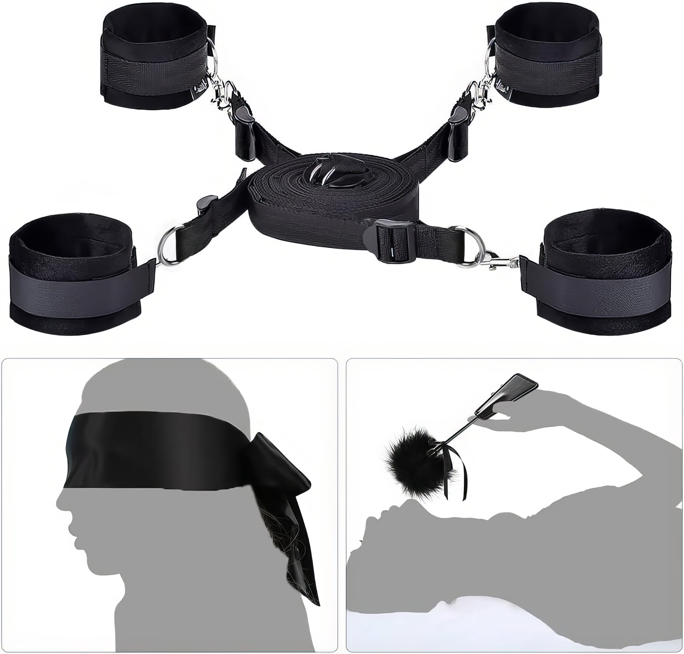 Bed Bondage Restraints Set - Sex Shop Miami