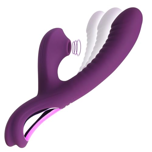 Dual stimulation rabbit vibrator purple