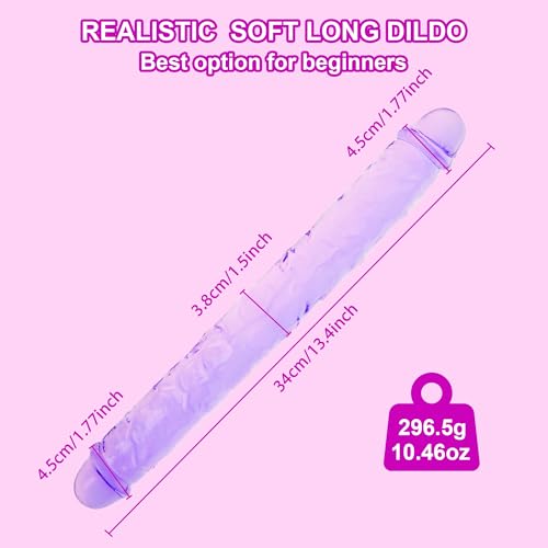 Purple jelly dildo for couples