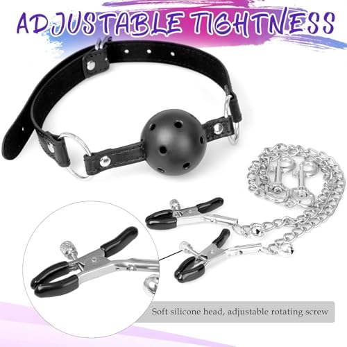 Breathable ball gag detail