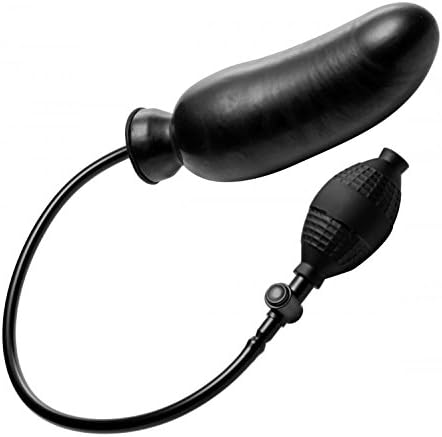 Inflatable expanding shaft dildo hand pump