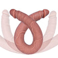 Load image into Gallery viewer, XXL double-ended dildo veins detail
