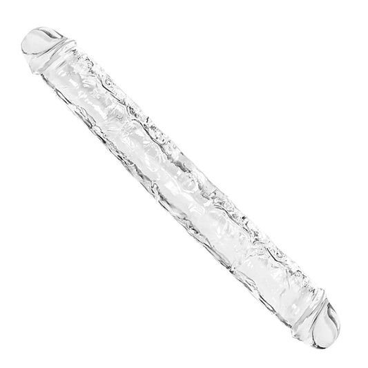 Clear 13-inch double-ended dildo main