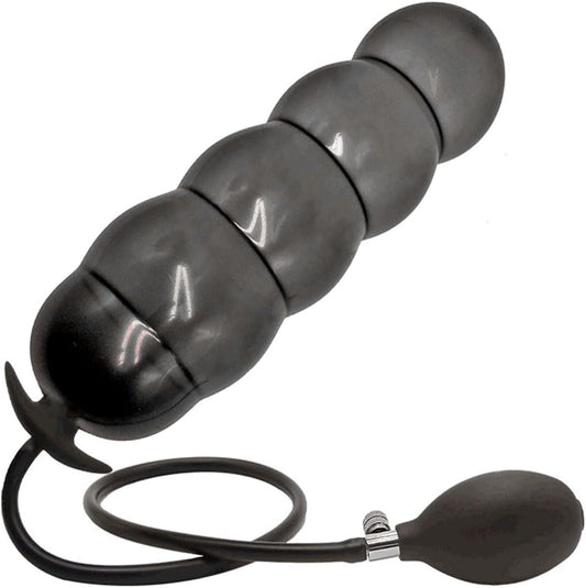 Inflatable anal plug expandable 1.2 to 4.7 inch