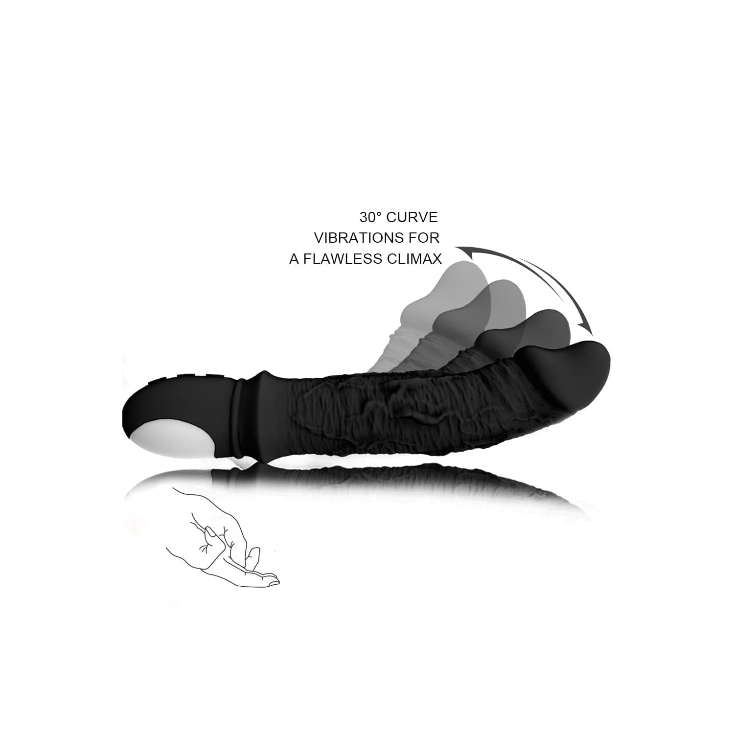 Waterproof clitoral G-spot massager