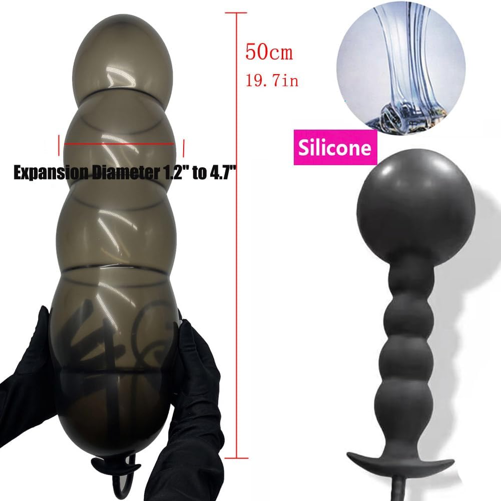 Expandable silicone butt plug