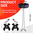 Load image into Gallery viewer, Nipple clamp collar set worn
