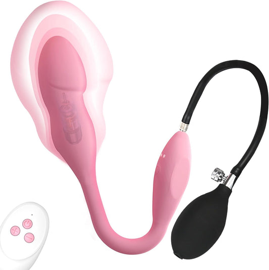 Inflatable vaginal anal trainer remote