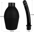 Load image into Gallery viewer, Enema Bulb Kit with Lube – Anal Douche for Men & Women, 10 oz Reusable, Soft Comfort Nozzle (Black)
