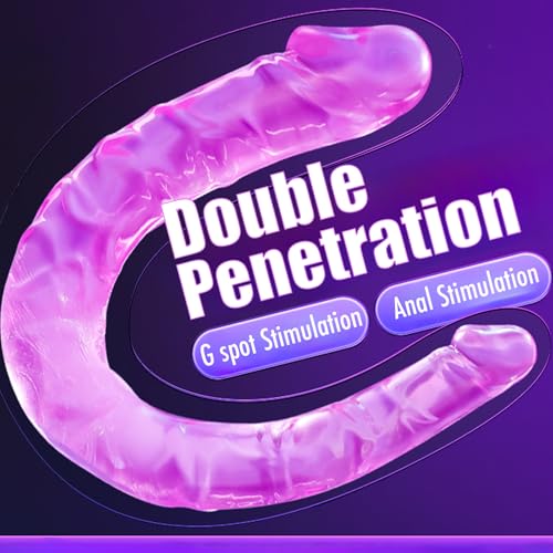Beginner double-ended dildo tapered ends