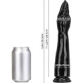 Cargar la imagen en la vista de la galería, Realistic Long Hand Dildo Butt Plug 12" - Black Fist Dildo Anal Dilator with Suction Cup
