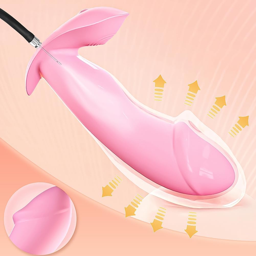 Silicone prostate massager inflatable