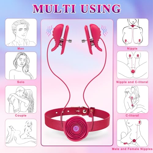 Adjustable vibrating nipple clamps