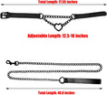 Load image into Gallery viewer, Black leather choker body chain
