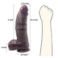 Load image into Gallery viewer, Giant realistic brown dildo advanced
