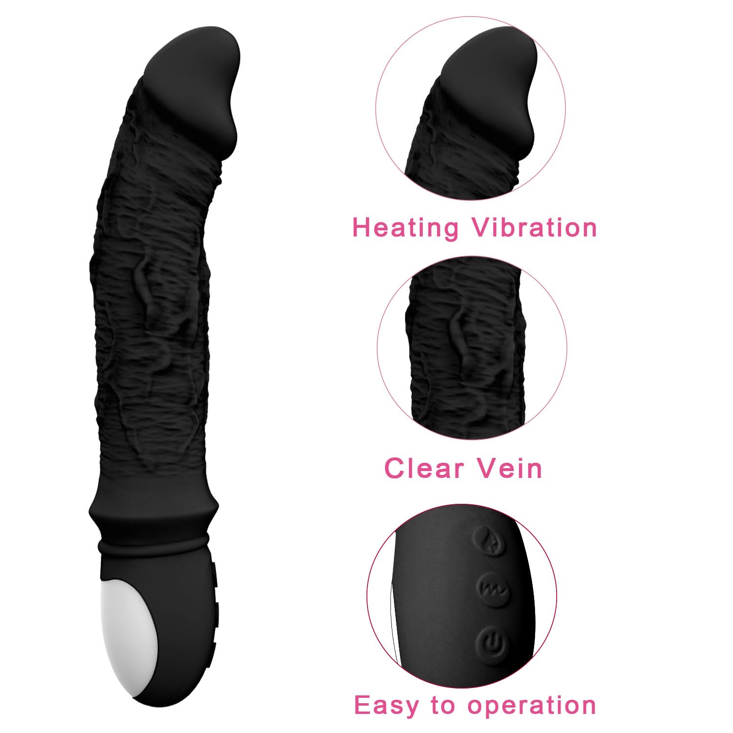 G-spot vibrator wand size dimensions