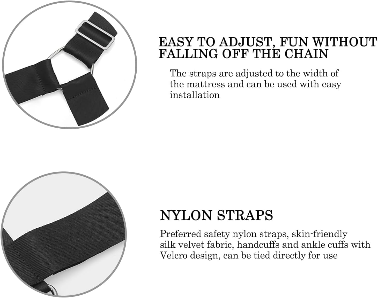 BDSM Bed Restraint Kit - Sex Bondage Adult Toys for Couples