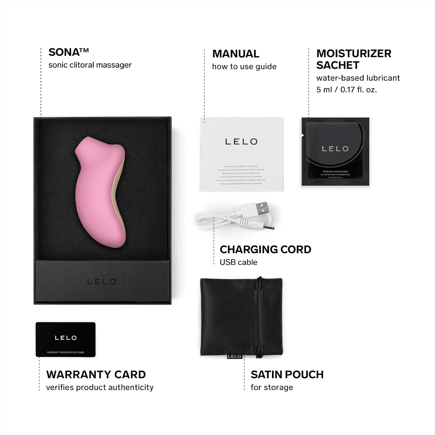 Pink sonic suction massager for women